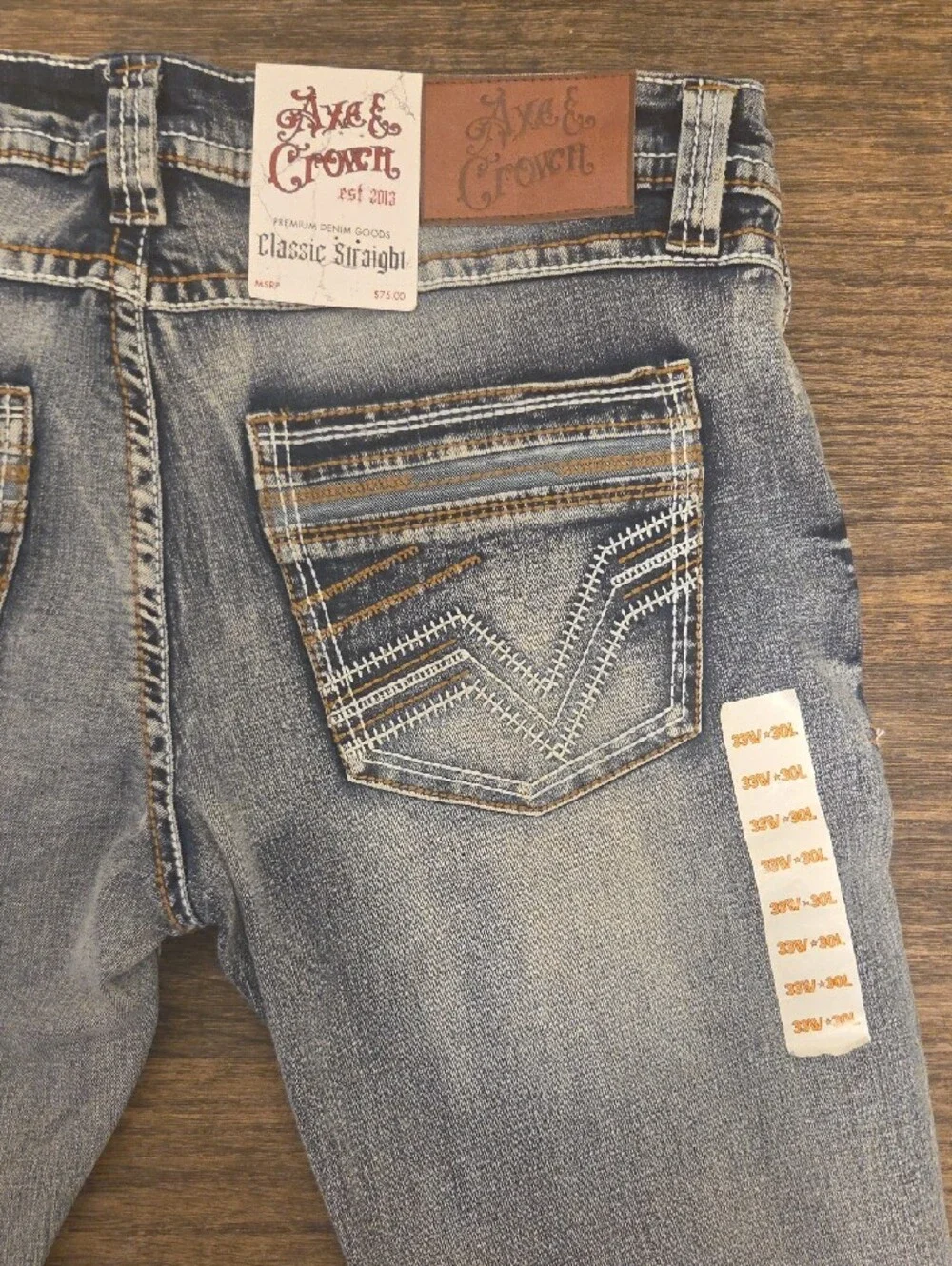 Axe & Crown Light Blue Slim-Straight Jeans for Men